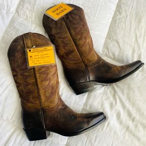 BOOT BARN brown women’s country genuine leather boots. Stagecoach & Coachella